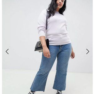 Purple mockneck sweater